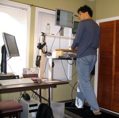 Treadmill Desk In Use