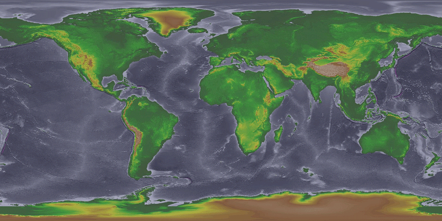 map of ice age