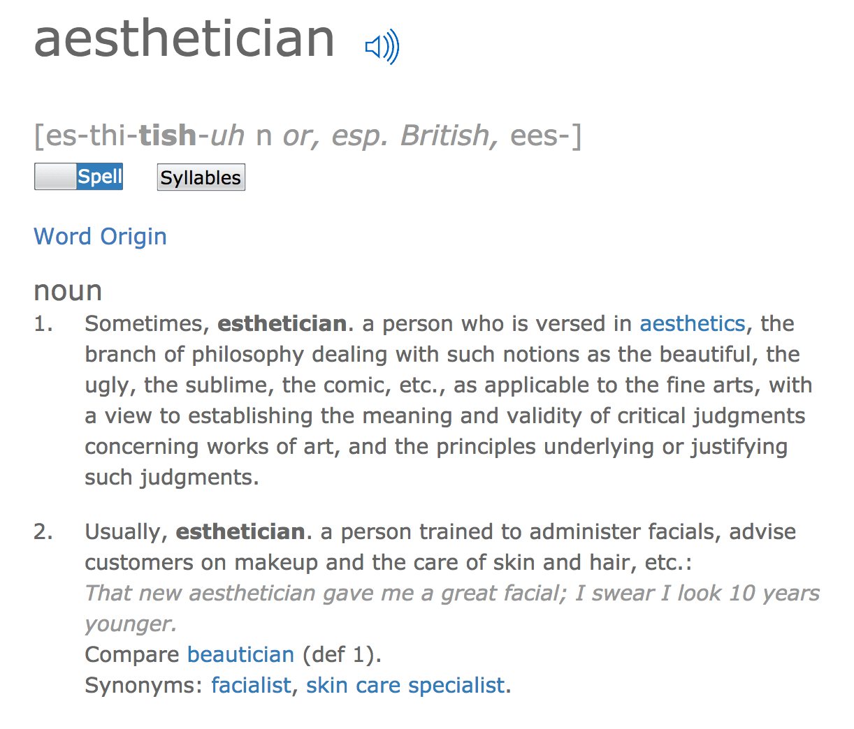 Aesthetician