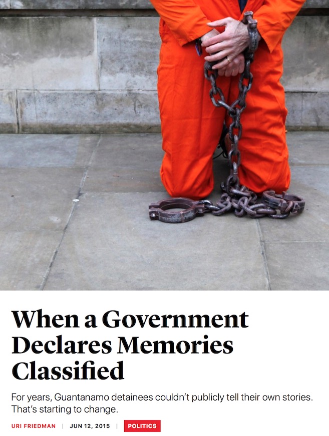 Detainees Memories Are Classified