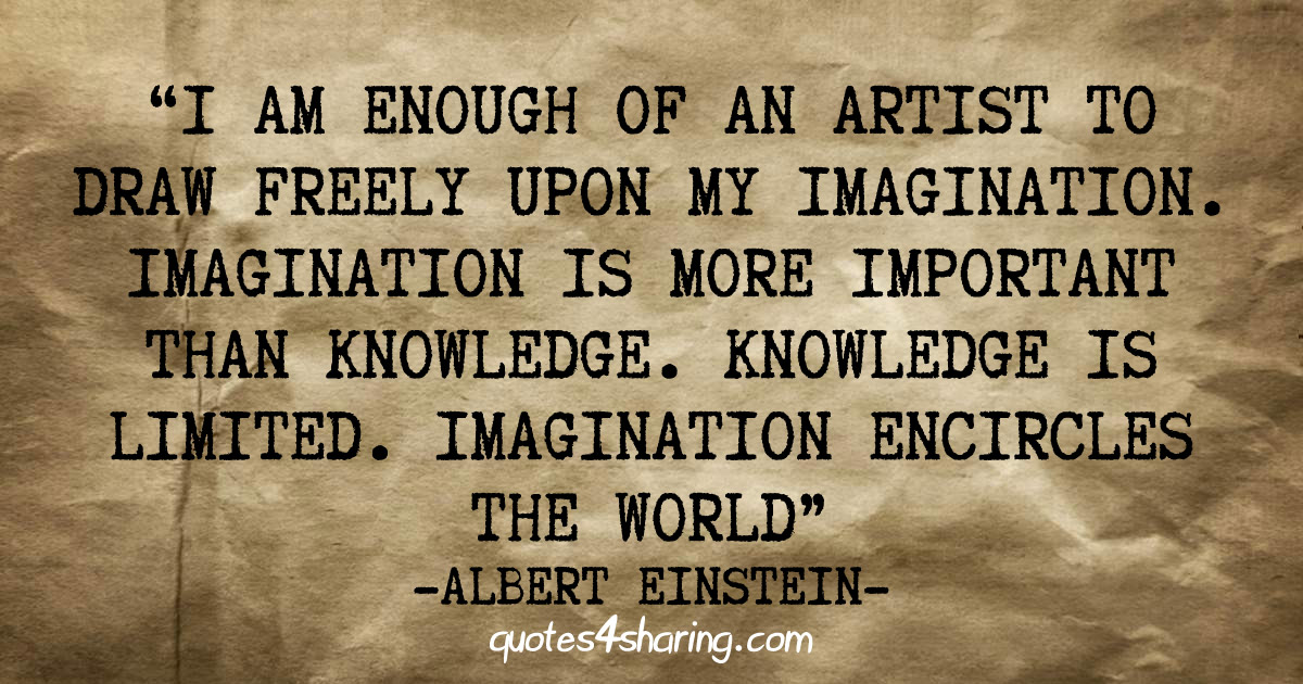 Einstein and Imagination